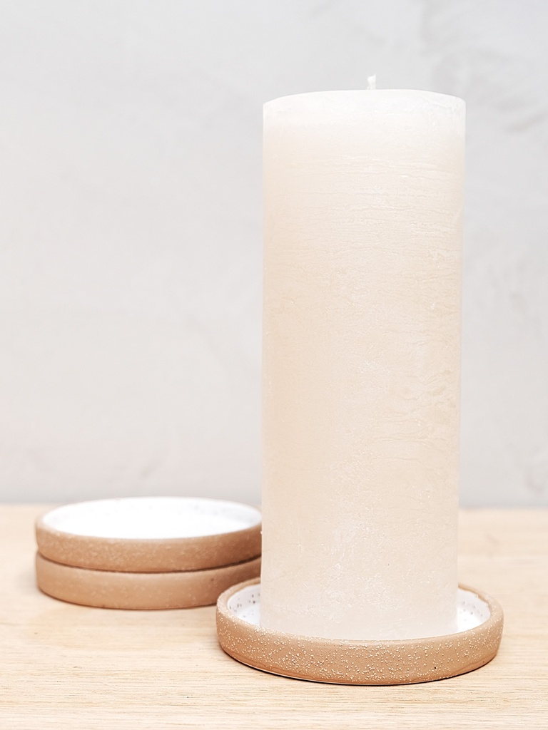 Ceramic candle holder (light)