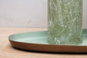 Metal Candle Plate (light green)