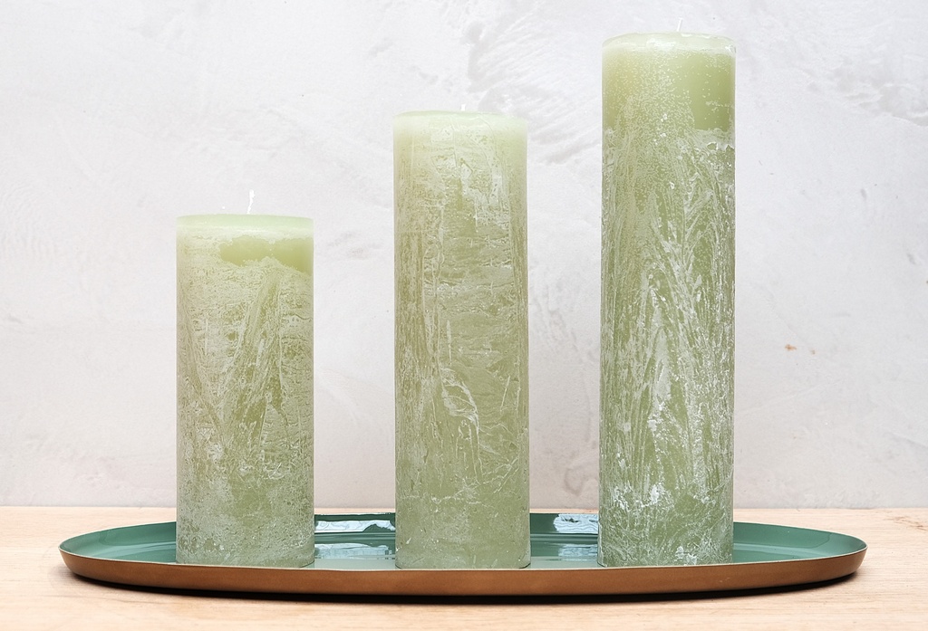 Metal Candle Plate (dark green)