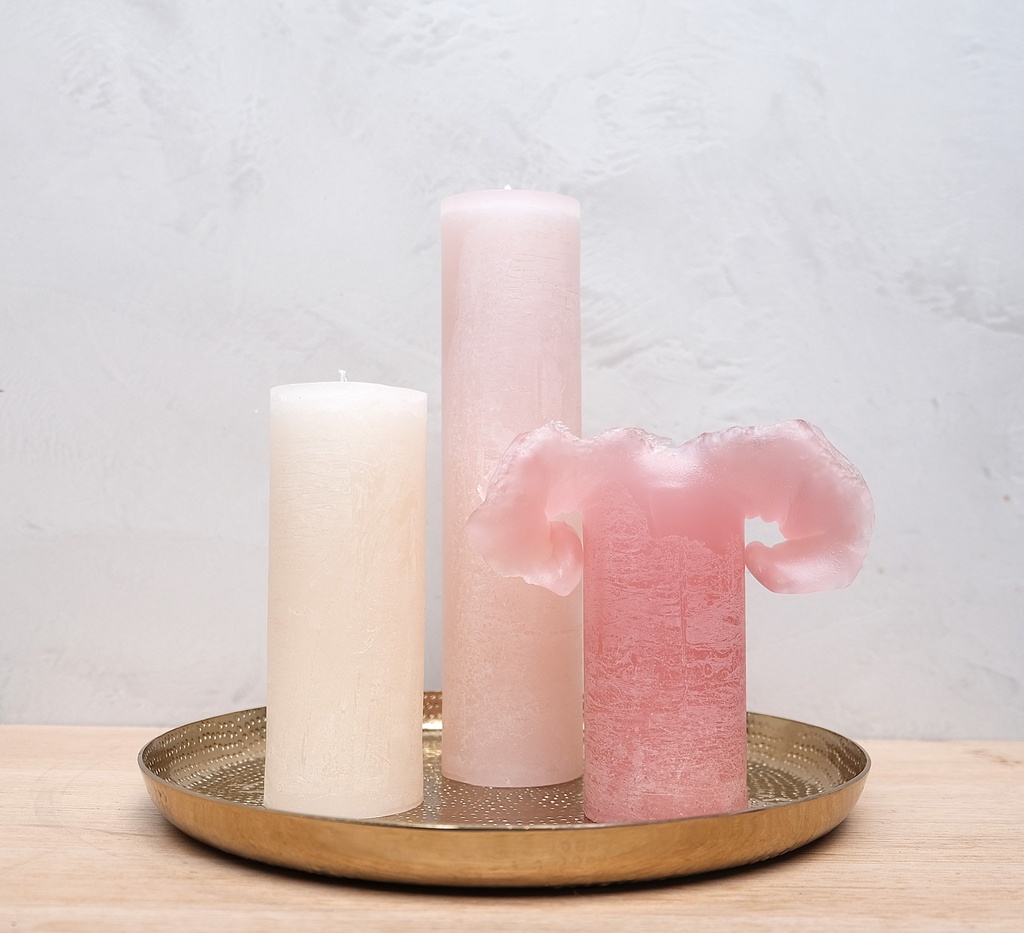 Metal Candle Plate Gold