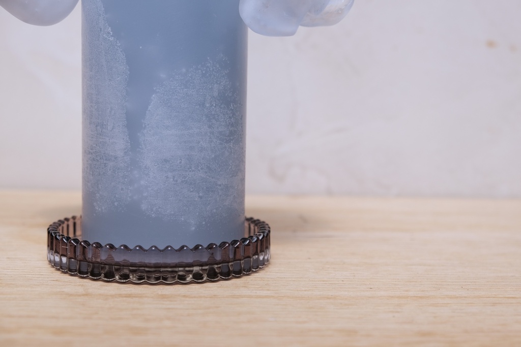 Glazen schaaltje fumé