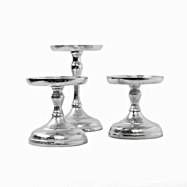 Silver Candleholder 17 cm