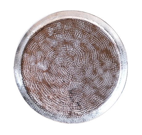 Platter silver round