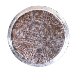Platter silver round